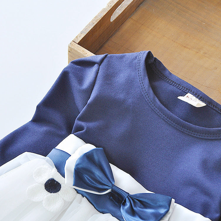 Floral dress with long sleeves