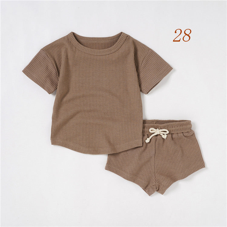 Conjunto de bebe algodón waffle